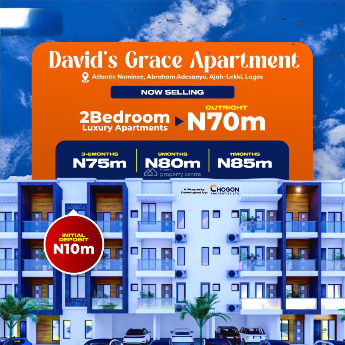 Offplan 2 and 3 Bedroom Luxury Apartment, Grace Court Aburaham Adesanya, Ajah, Lagos, Block of Flats for Sale