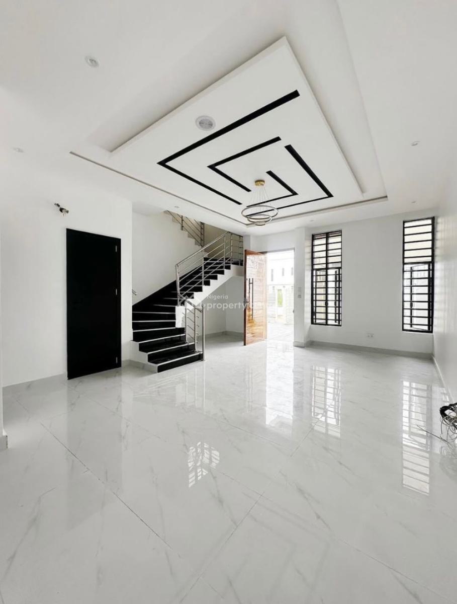Spacious 4 Bedroom Semi Detached Duplex with a Bq, Chevron, Lekki, Lagos, Detached Duplex for Sale