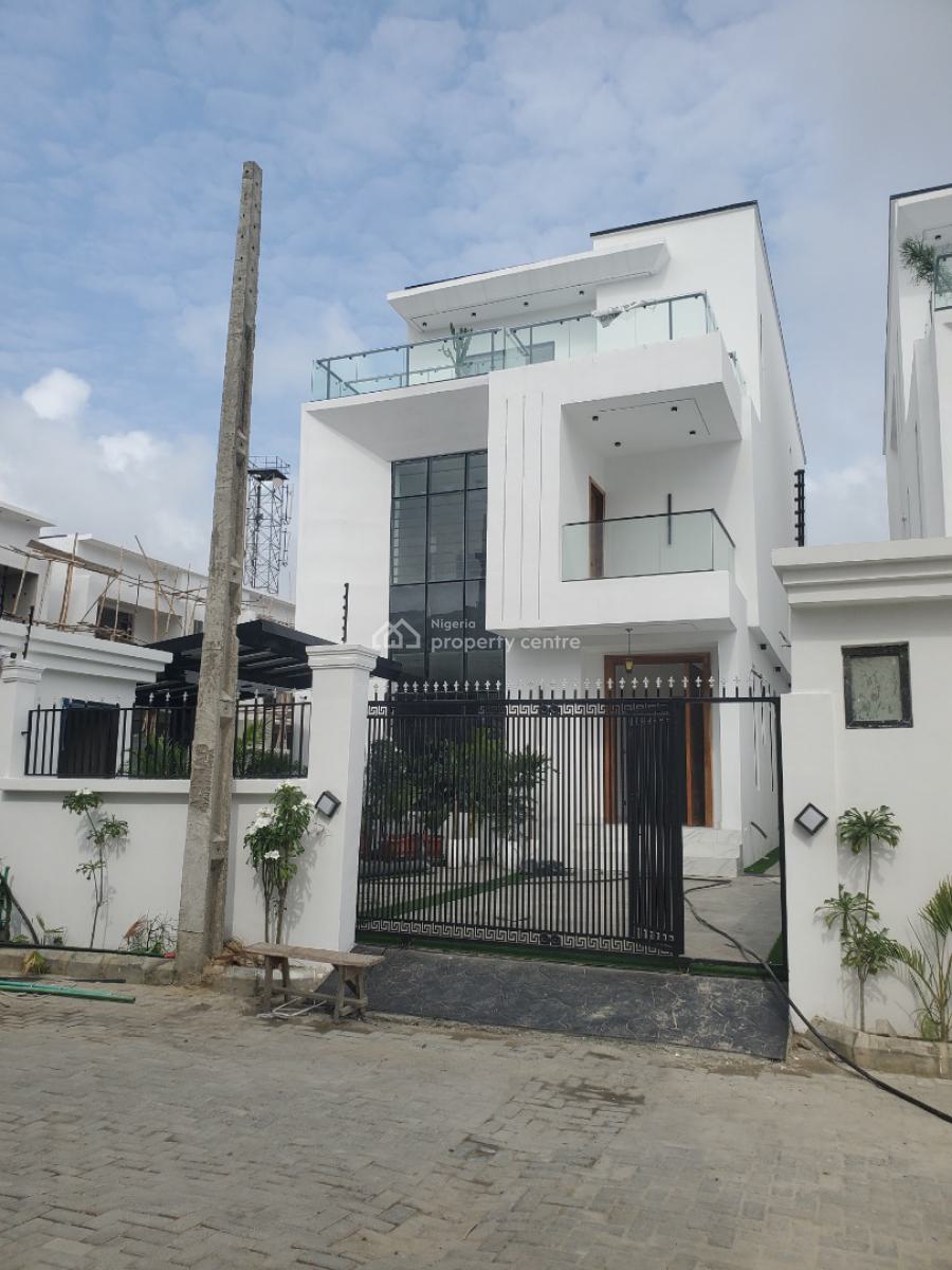 Gorgeous 5 Bedroom Detached Duplex with Bq, Pool, Office, Cinema, Chevron, Lekki, Lagos, Detached Duplex for Sale