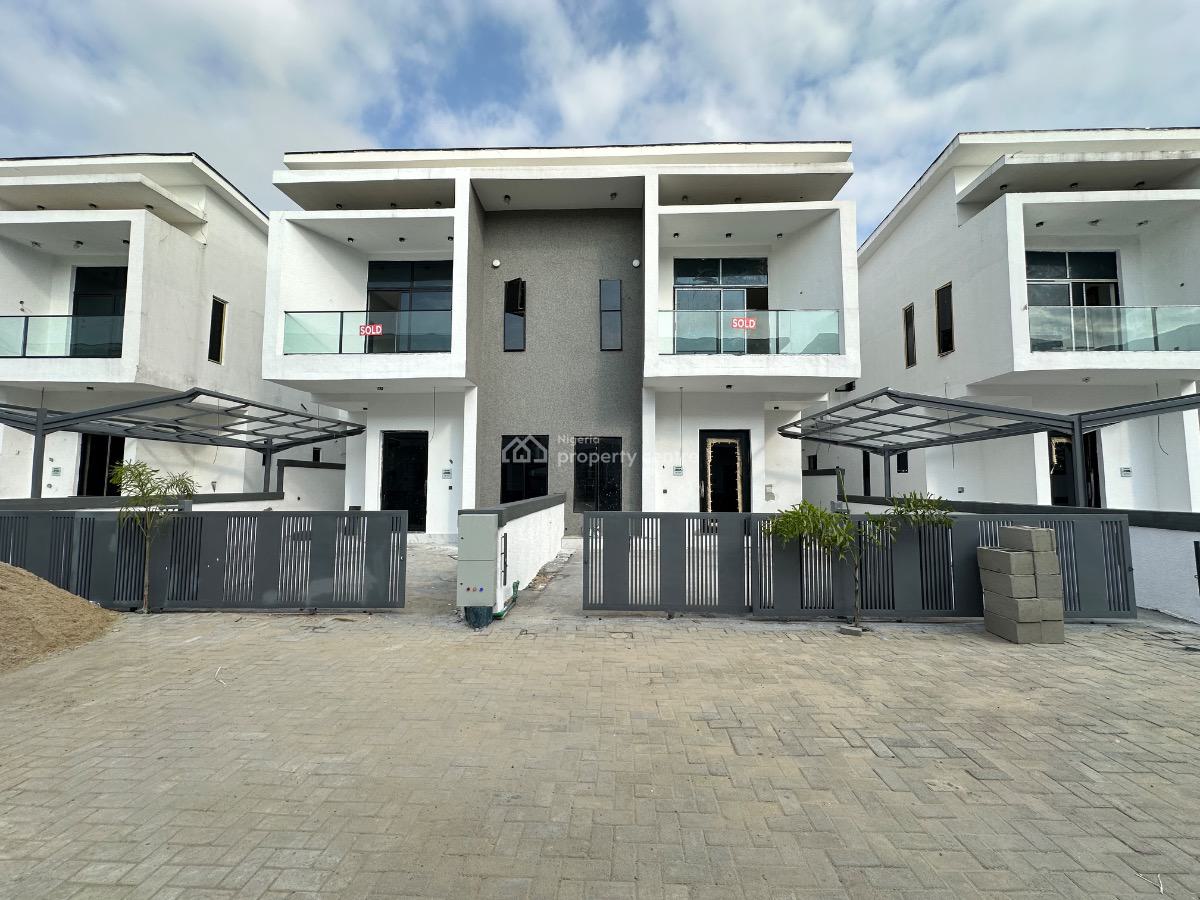 Vibrant 4 Bedroom Semi-detached Duplex with a Bq, Chevron Tollgate, Lekki, Lagos, Semi-detached Duplex for Sale