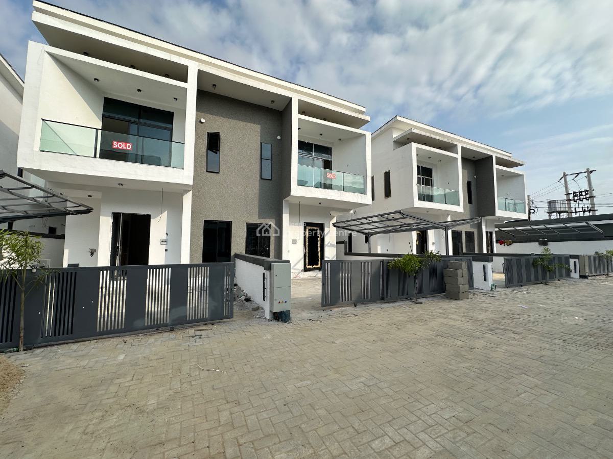 Vibrant 4 Bedroom Semi-detached Duplex with a Bq, Chevron Tollgate, Lekki, Lagos, Semi-detached Duplex for Sale