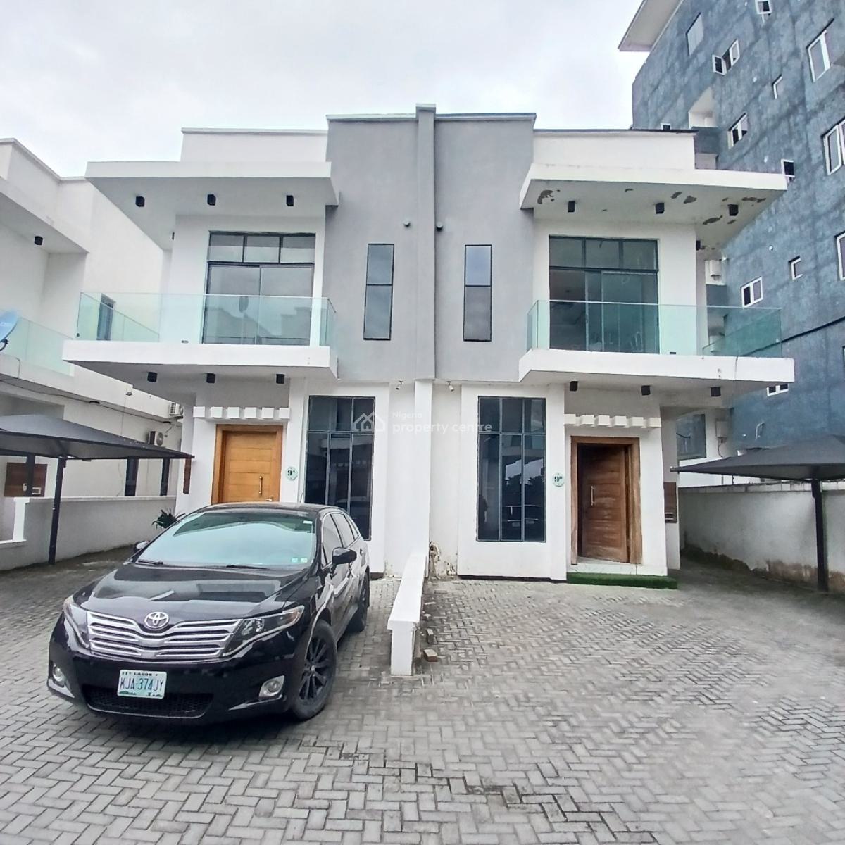 Luxury 4 Bedroom Semi-detached Duplex with Bq, Osapa, Lekki, Lagos, Semi-detached Duplex for Sale