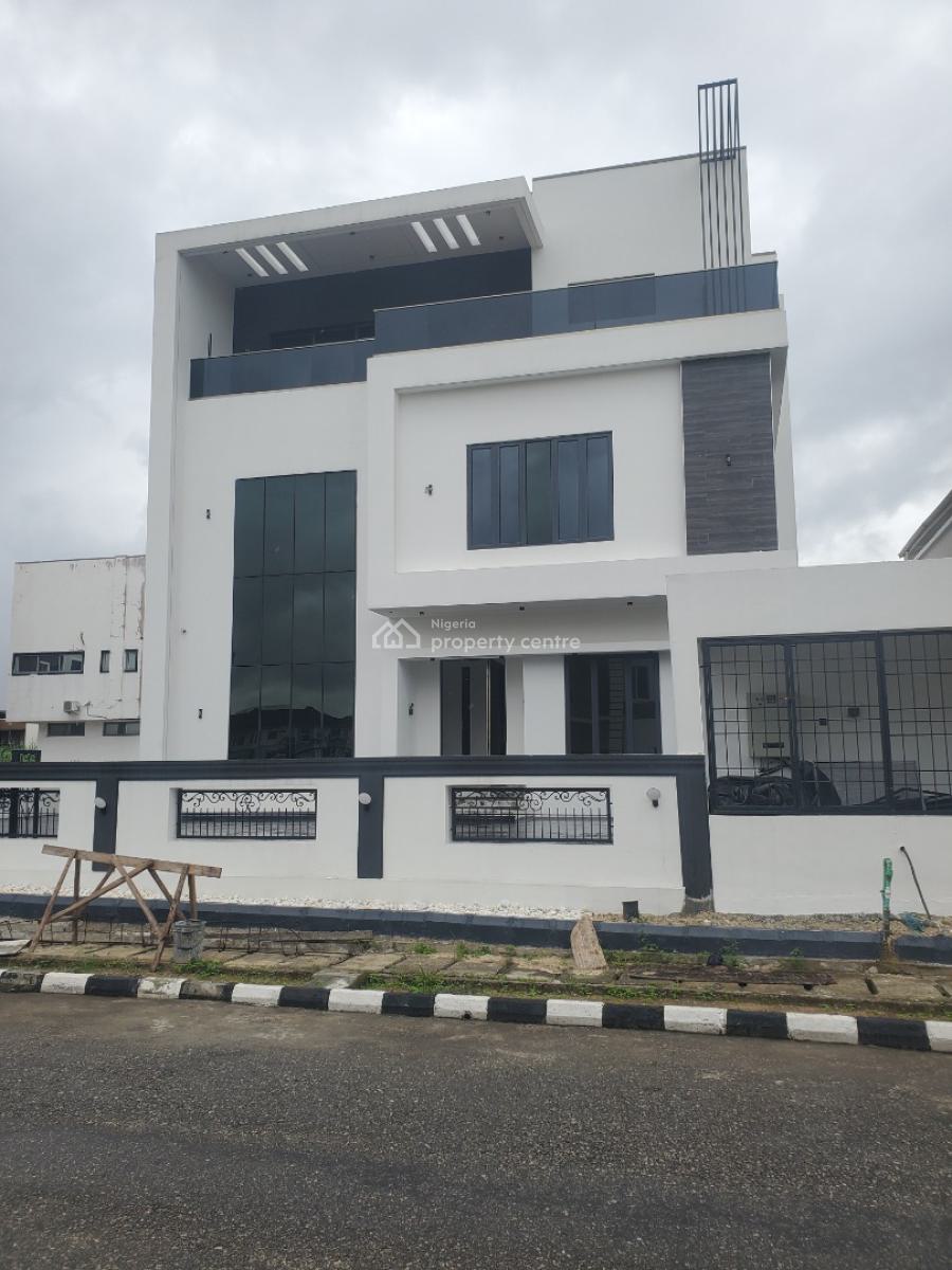 Contemporary 5 Bedroom Detached Duplex with Bq, Pool, in a Ured Estate, Osapa, Lekki, Lagos, Detached Duplex for Sale