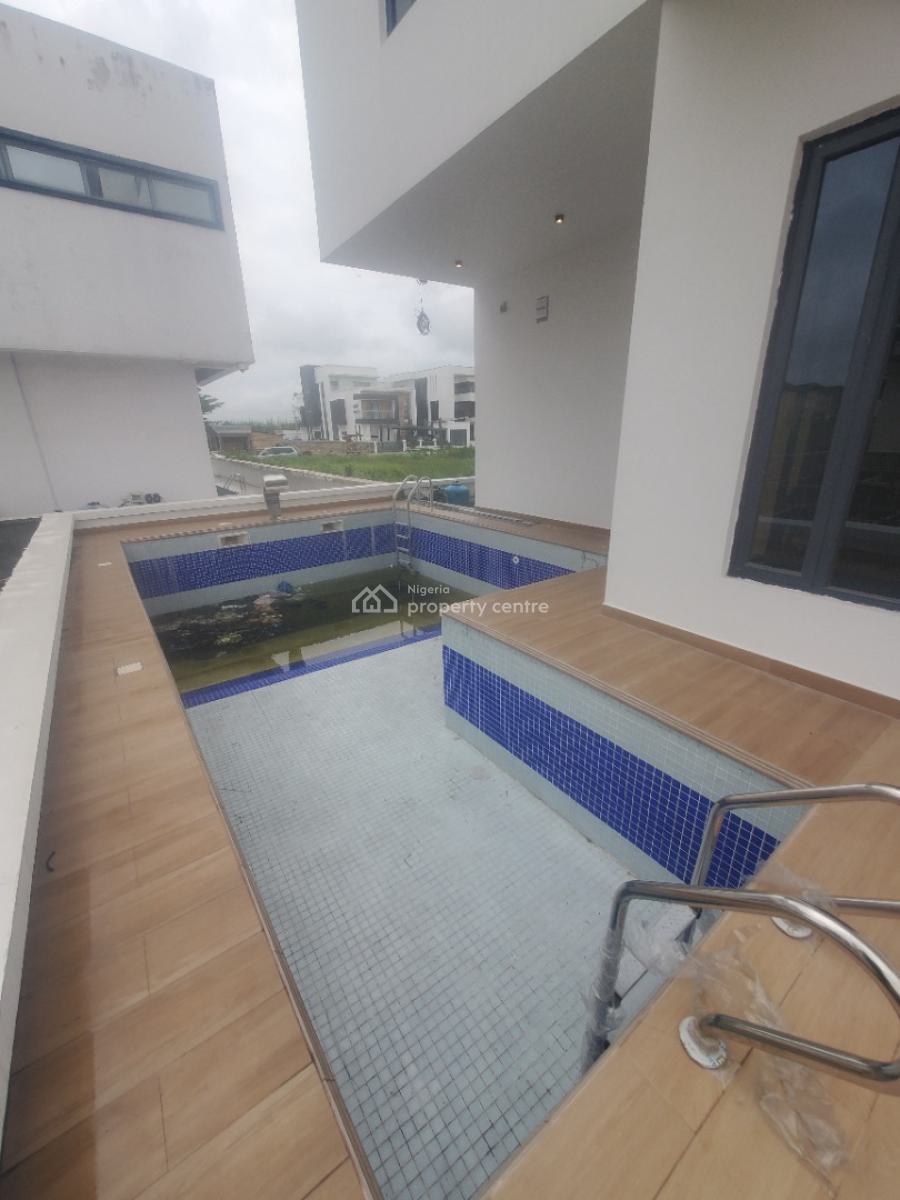 Contemporary 5 Bedroom Detached Duplex with Bq, Pool, in a Ured Estate, Osapa, Lekki, Lagos, Detached Duplex for Sale