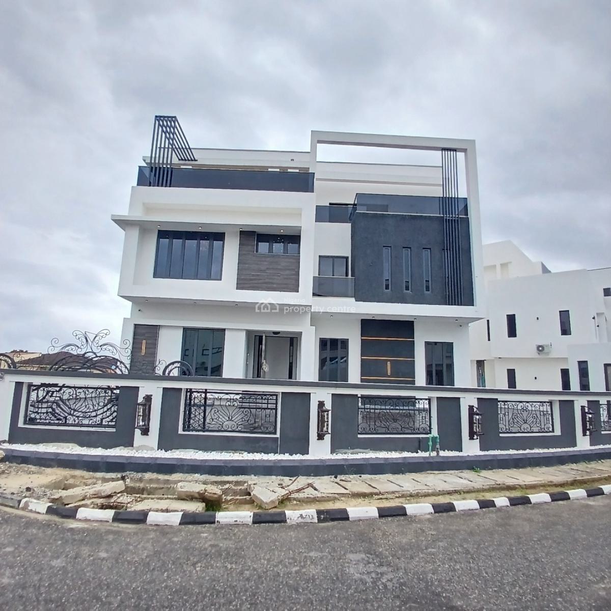 Astonishing 6 Bedroom Detached Duplex with Rooftop, Gym, Elevator, Within The Prestigious Pinnock Beach Estate, Osapa, Lekki, Lagos, Detached Duplex for Sale