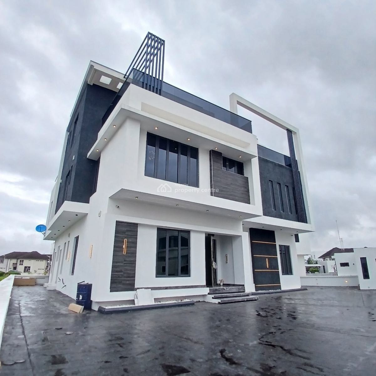 Astonishing 6 Bedroom Detached Duplex with Rooftop, Gym, Elevator, Within The Prestigious Pinnock Beach Estate, Osapa, Lekki, Lagos, Detached Duplex for Sale