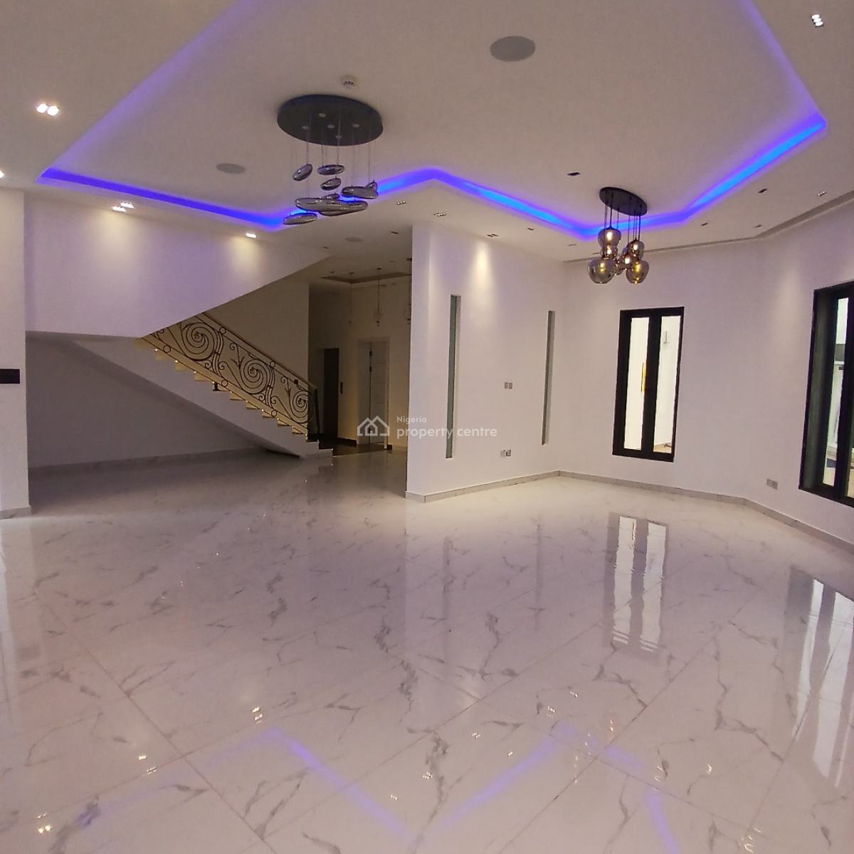 Astonishing 6 Bedroom Detached Duplex with Rooftop, Gym, Elevator, Within The Prestigious Pinnock Beach Estate, Osapa, Lekki, Lagos, Detached Duplex for Sale