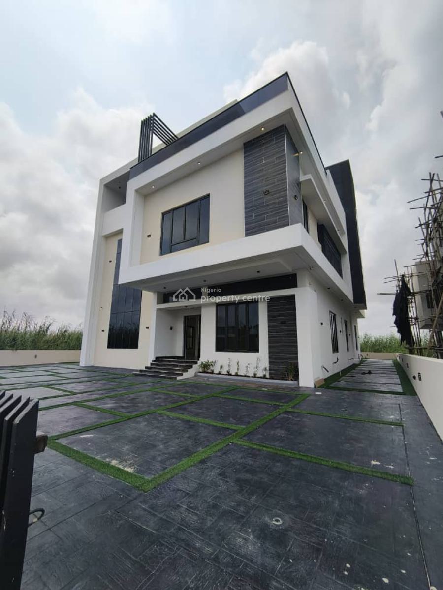 Luxurious Well Built with Details 5 Bedroom Fully Detached Dupled with 2 Rooms, Chevron, Lekki, Lagos, Detached Duplex for Sale
