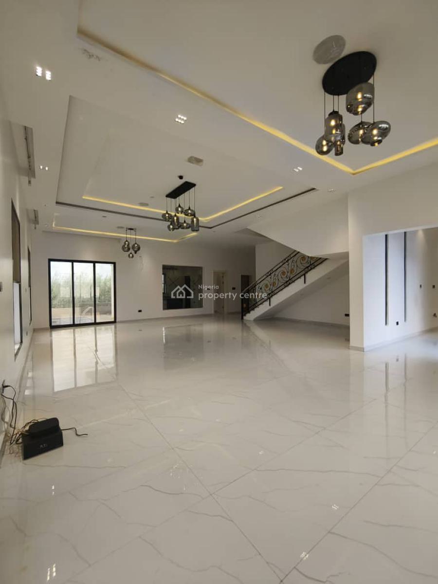 Luxurious Well Built with Details 5 Bedroom Fully Detached Dupled with 2 Rooms, Chevron, Lekki, Lagos, Detached Duplex for Sale