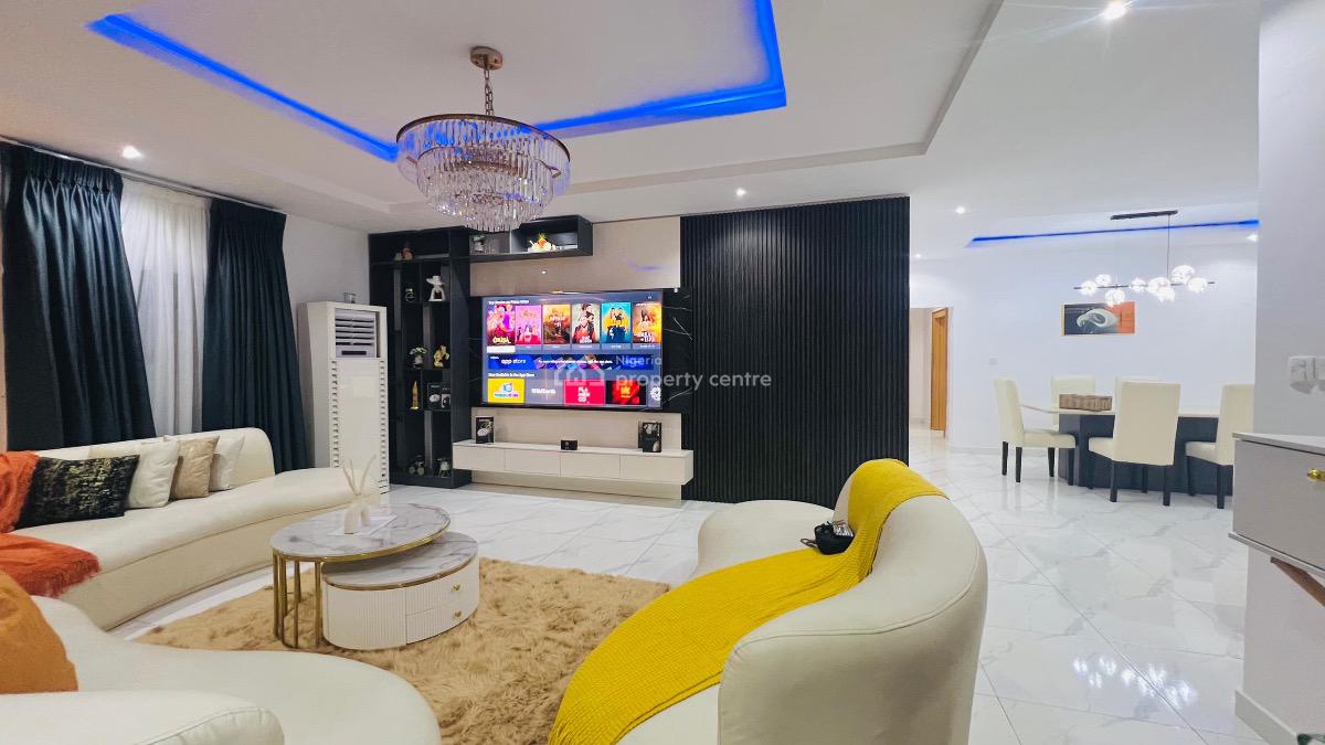 Very Neat Morden Day 2 Bedroom Apartment with Water View and Ikoyi Lin, Ikoyi, Lagos, Flat / Apartment Short Let