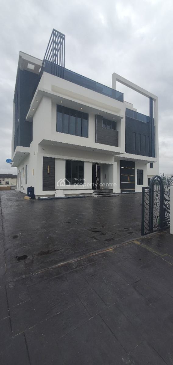 Elegant and Spacious 6 Bedroom Duplex with a Bq, Located in a Secured Estate, Pool,cinema, Elevator, Osapa, Lekki, Lagos, House for Sale
