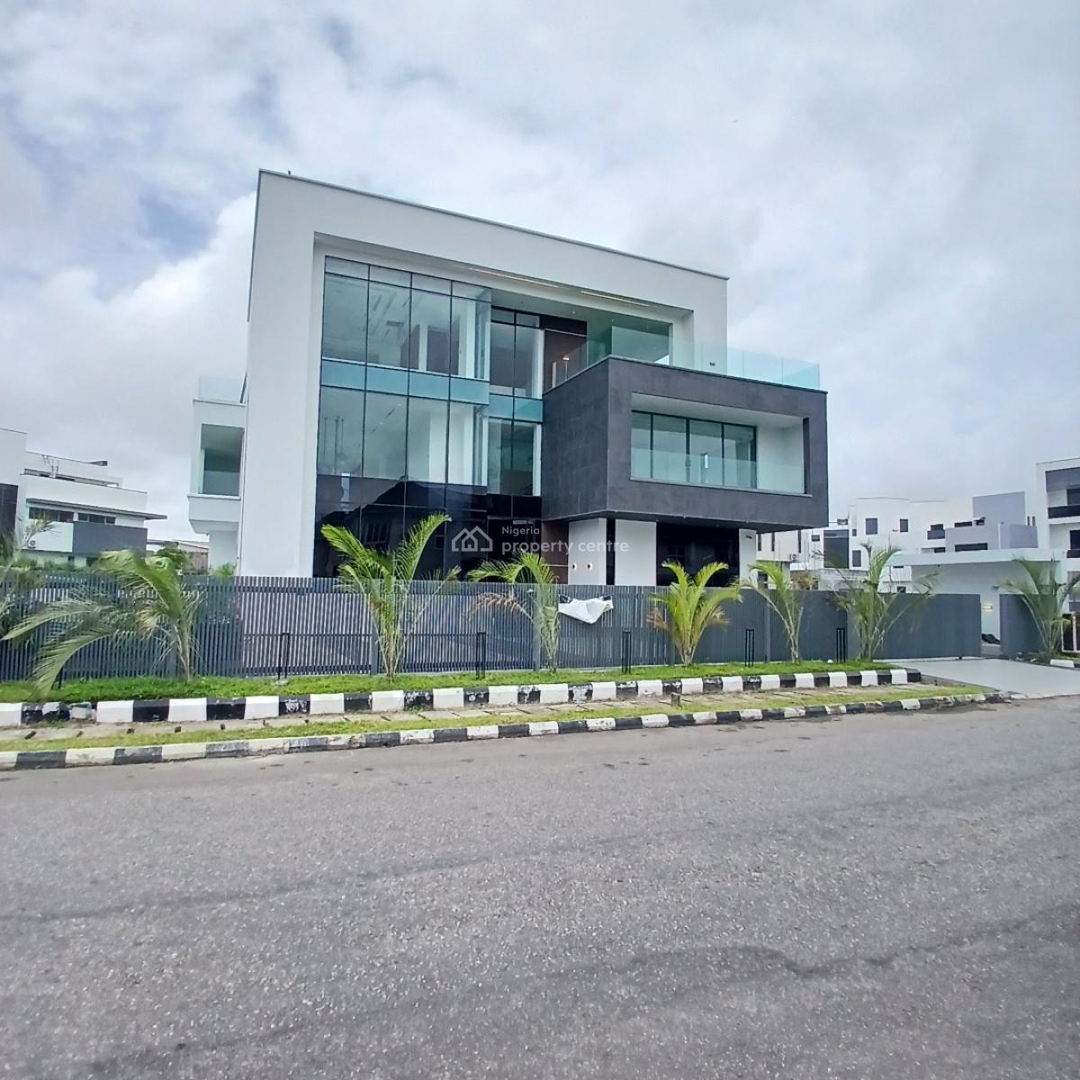 Magnificent 5 Bedroom Mansion with Elevator, Rooftop, Cinema, Pinnock Beach Estate, Osapa, Lekki, Lagos, Detached Duplex for Sale