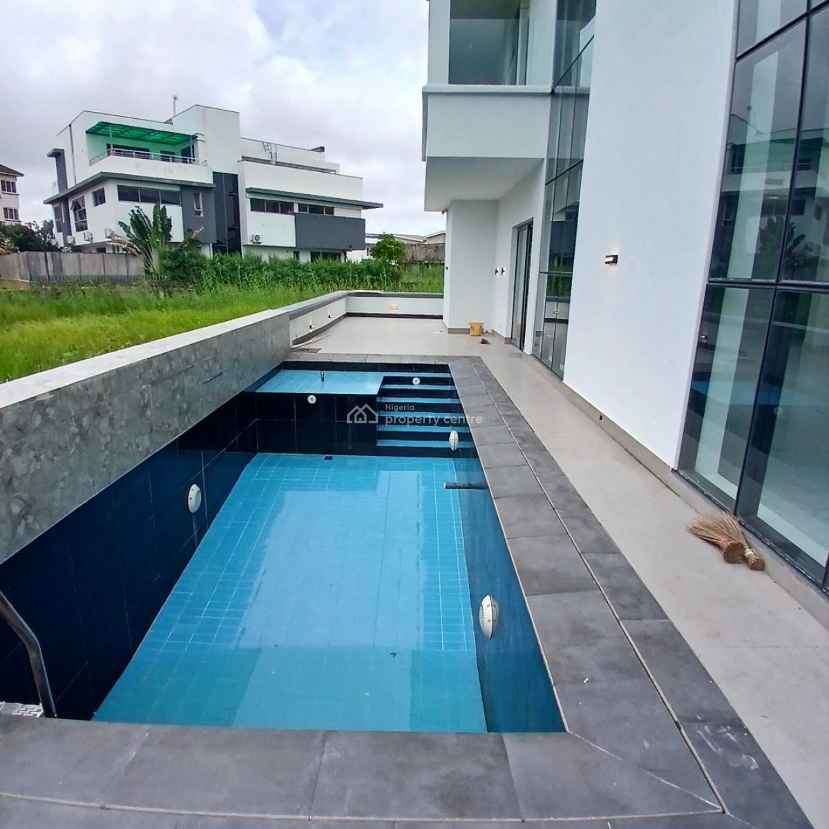 Magnificent 5 Bedroom Mansion with Elevator, Rooftop, Cinema, Pinnock Beach Estate, Osapa, Lekki, Lagos, Detached Duplex for Sale
