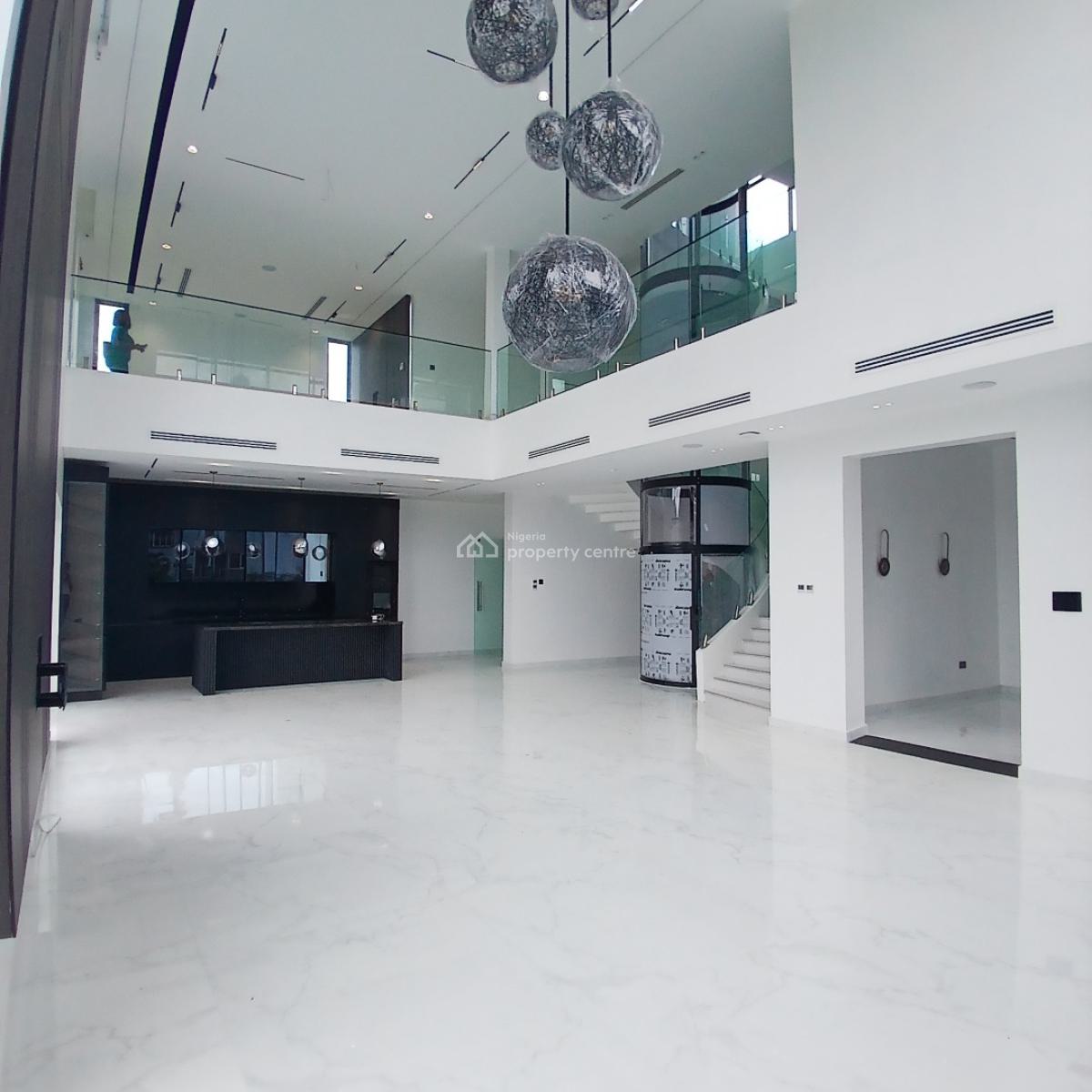 Magnificent 5 Bedroom Mansion with Elevator, Rooftop, Cinema, Pinnock Beach Estate, Osapa, Lekki, Lagos, Detached Duplex for Sale