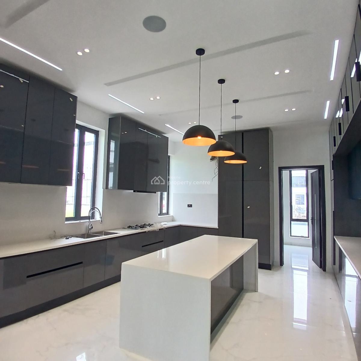 Magnificent 5 Bedroom Mansion with Elevator, Rooftop, Cinema, Pinnock Beach Estate, Osapa, Lekki, Lagos, Detached Duplex for Sale