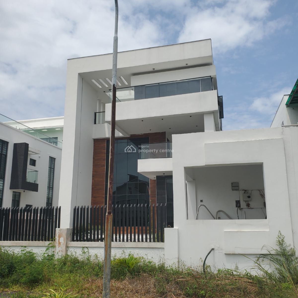 Contemporary 5 Bedroom Detached Duplex W/ Bq in a Secured Estate, Pinnock Beach Estate, Osapa, Lekki, Lagos, Detached Duplex for Sale