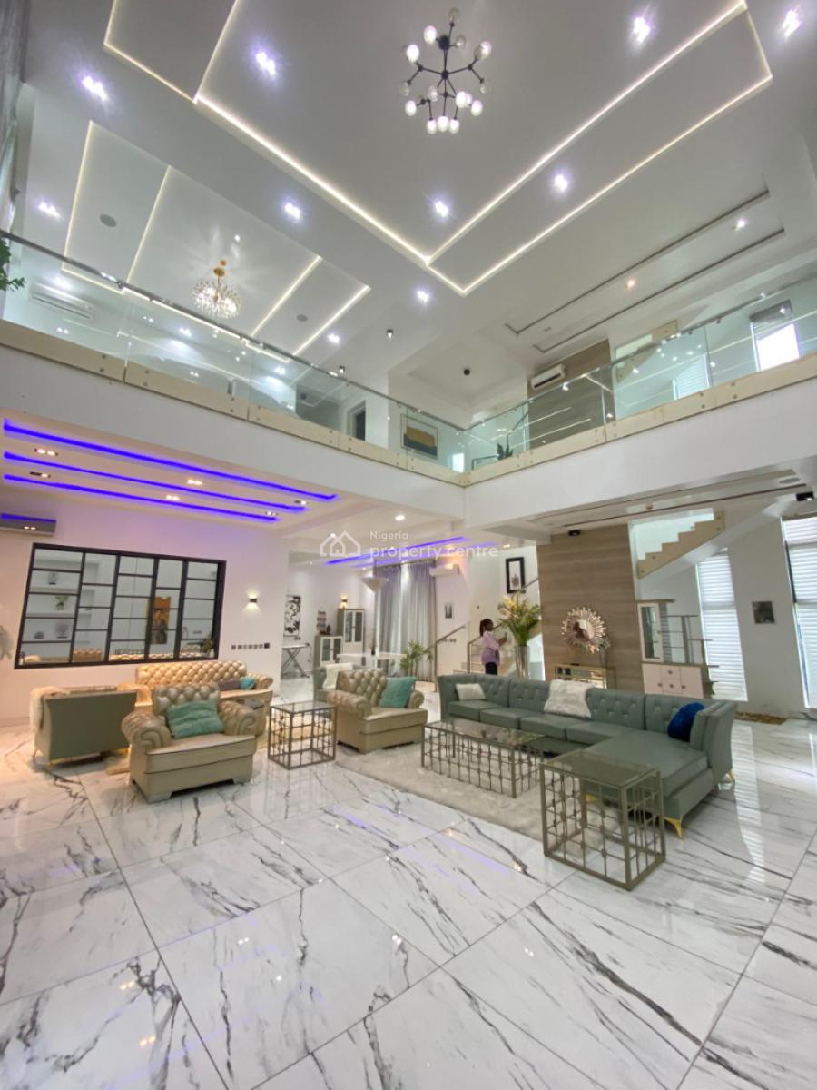 5 Bedroom Fully Furnished Detached Duplex with Pool, Cinema, Gym, Pinnock Beach Estate, Osapa, Lekki, Lagos, Detached Duplex for Sale