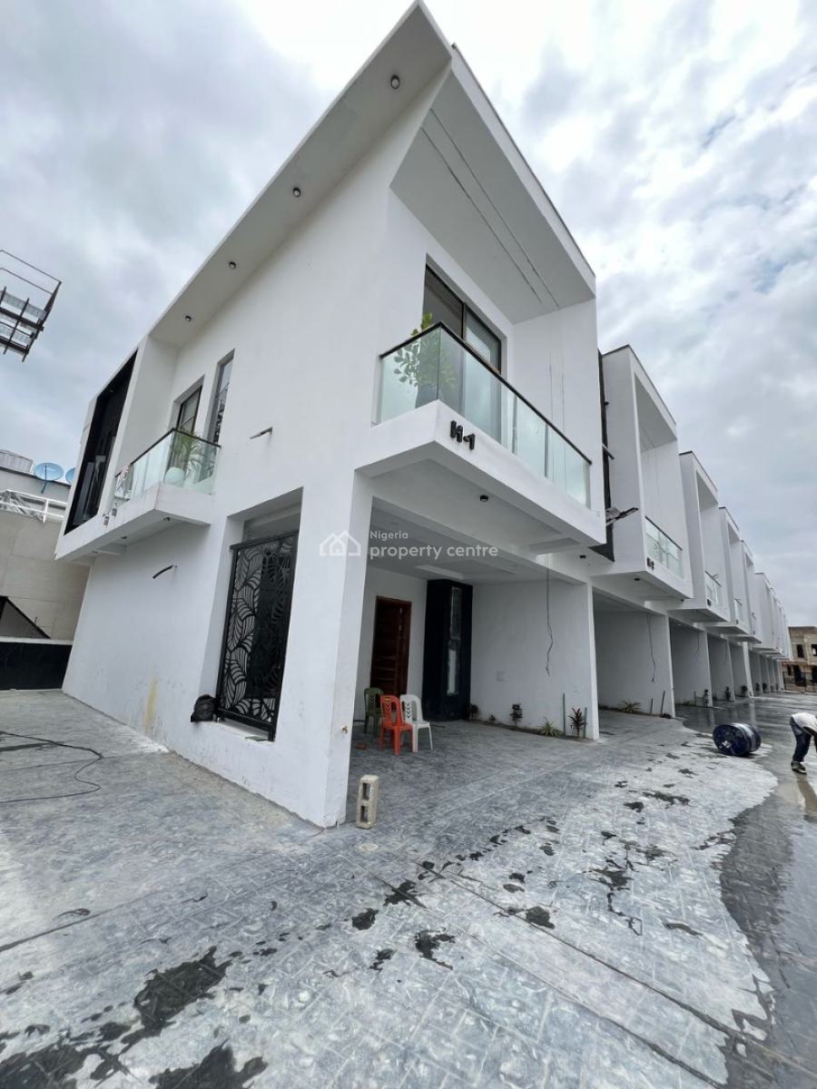 Elegant 4 Bedroom Terrace Duplex with Bq in Serene Estate, Ikota, Lekki, Lagos, Terraced Duplex for Sale