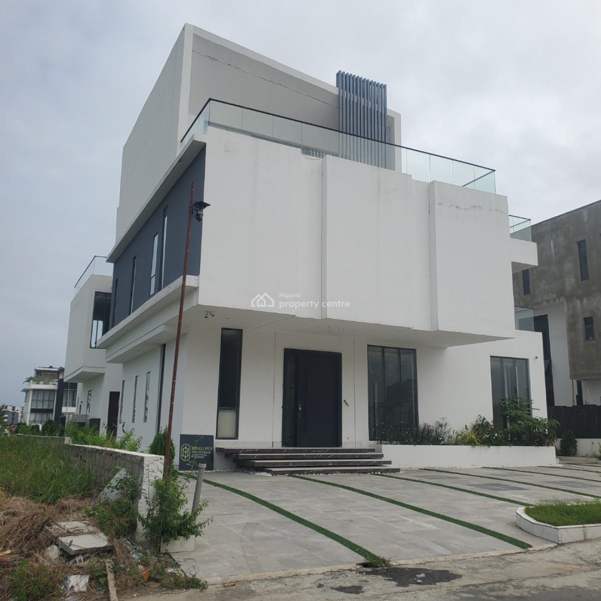 Gigantic 5 Bedroom Detached Duplex W/ Pool, Bq in a Secured Estate, Cowrie Creek Estate, Ikate, Lekki, Lagos, Detached Duplex for Sale