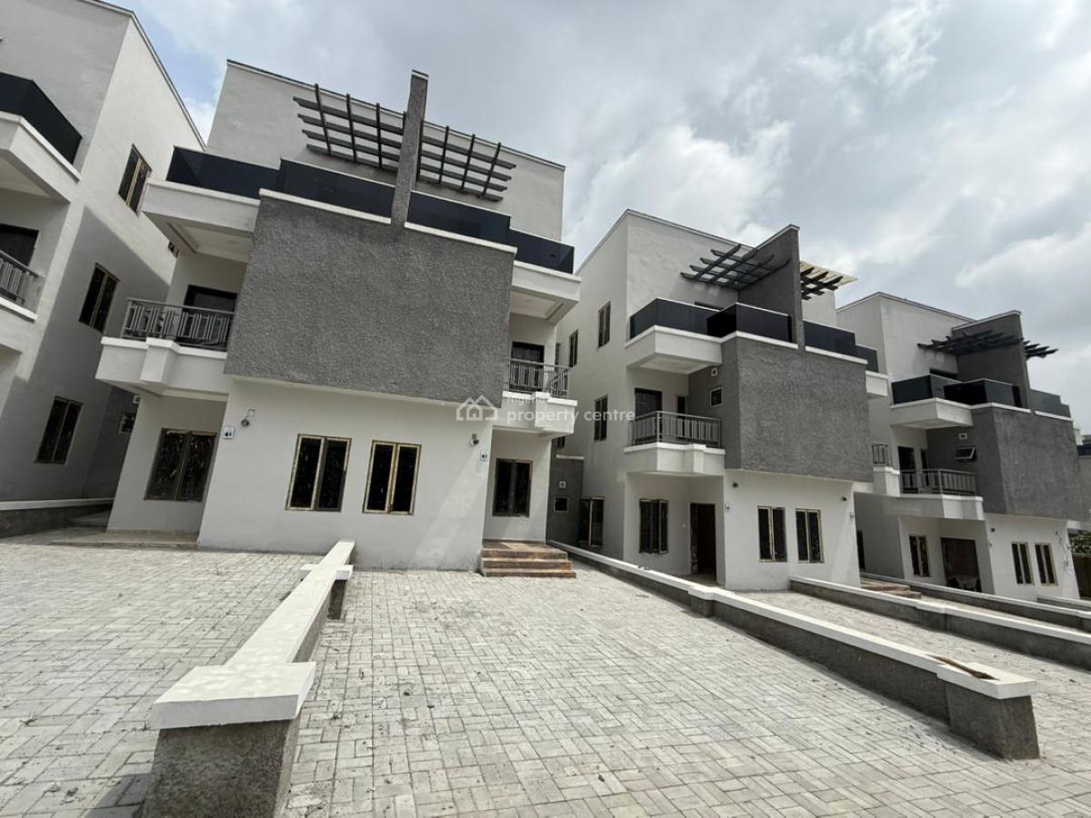 Brand New 4 Bedroom Spacious Terraced Duplex with Bq, Serene Vicinity, Guzape District, Abuja, Terraced Duplex for Sale