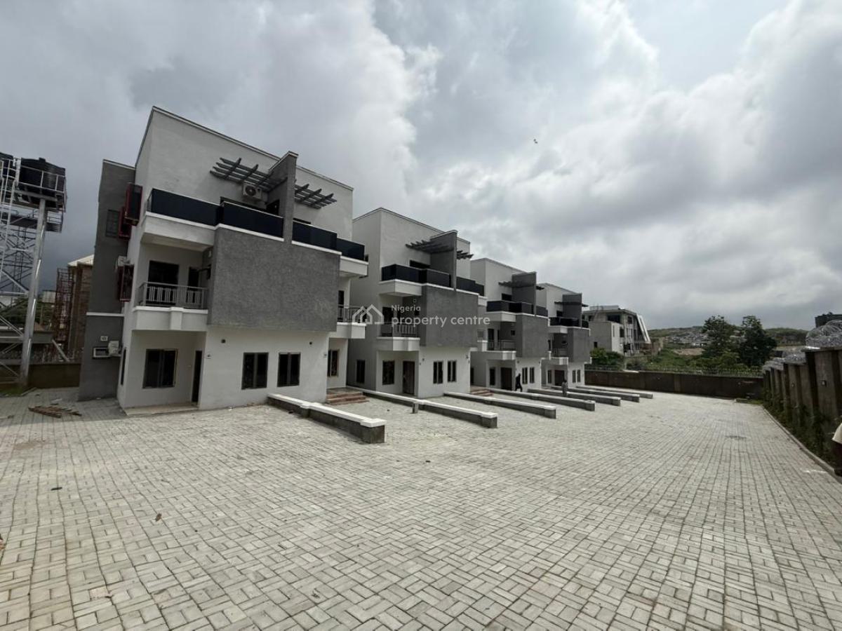 Brand New 4 Bedroom Spacious Terraced Duplex with Bq, Serene Vicinity, Guzape District, Abuja, Terraced Duplex for Sale