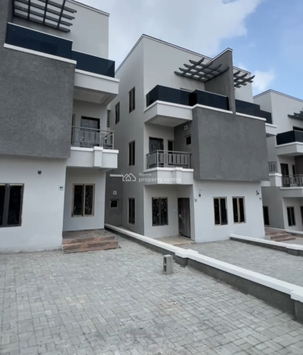 Brand New 4 Bedrooms Terraced Duplex with Bq, Guzape District, Abuja, Terraced Duplex for Rent