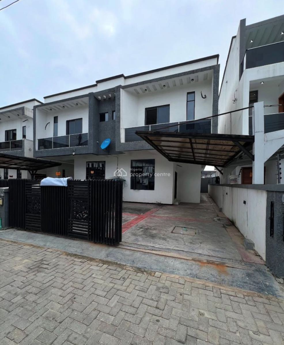 Spacious 4 Bedroom Semi Detached Duplex with Bq, Chevron, Lekki, Lagos, Semi-detached Duplex for Rent