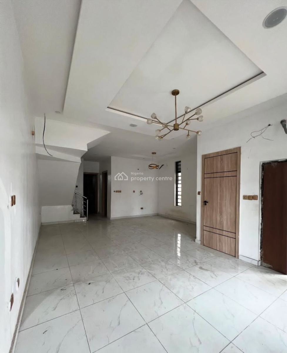 Spacious 4 Bedroom Semi Detached Duplex with Bq, Chevron, Lekki, Lagos, Semi-detached Duplex for Rent