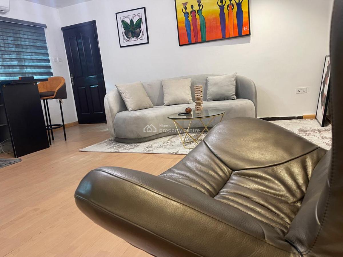 Spacious Furnished Room & Parlour with Open Kitchen Plan, Off Adewunmi Adebimpe, Lekki Phase 1, Lekki, Lagos, Mini Flat (room and Parlour) for Rent