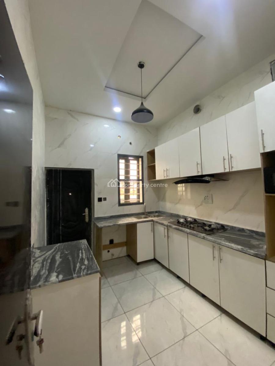Lovely 3 Bedroom Terrace House Without Bq, General Painting Bustop, Sangotedo, Ajah, Lagos, House for Rent