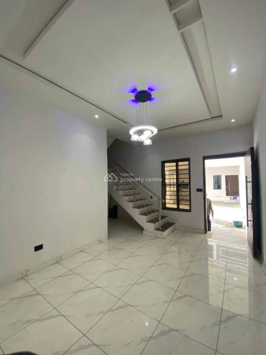 Lovely 3 Bedroom Terrace House Without Bq, General Painting Bustop, Sangotedo, Ajah, Lagos, House for Rent