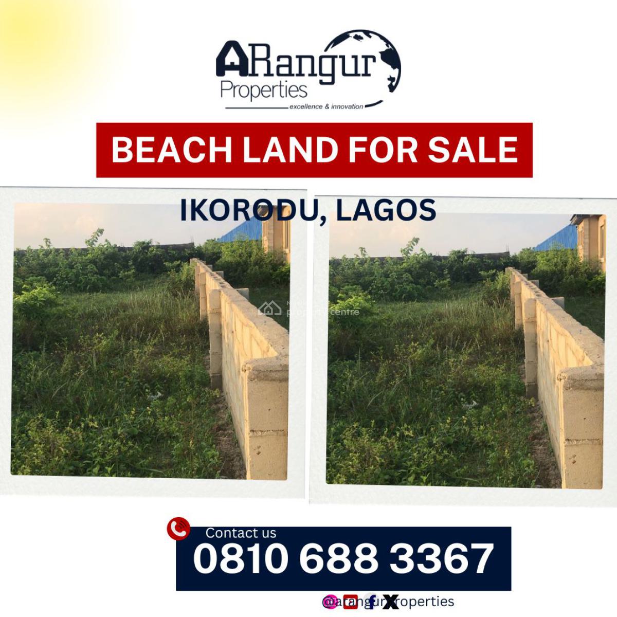 Beach Side Land, Igbogbo, Igbogbo, Ikorodu, Lagos, Mixed-use Land for Sale