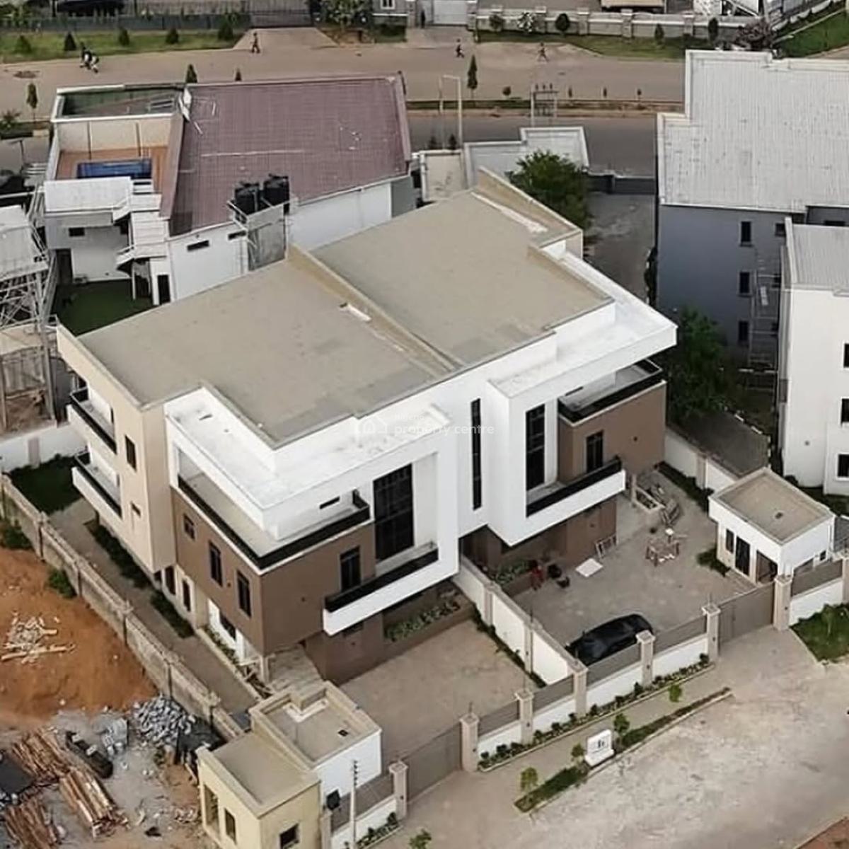 Brand New 6 Bedroom Semi Detached Duplex, Bq,office,box Room,cctv .., Jahi By Gilmore , Good Access Road, Jahi, Abuja, Semi-detached Duplex for Sale