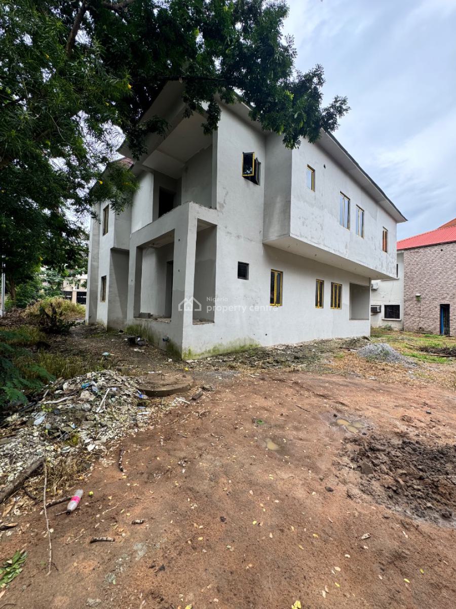 Advanced Semi Finished 5beds Detached Duplex with Bq, Minister’s Quarters, Mabushi, Abuja, Detached Duplex for Sale