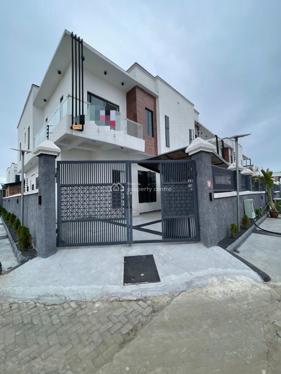 Nicely Built 4 Bedroom Semi Detached Duplex W/ Bq in a Secured Estate, Ikota, Lekki, Lagos, Semi-detached Duplex for Sale