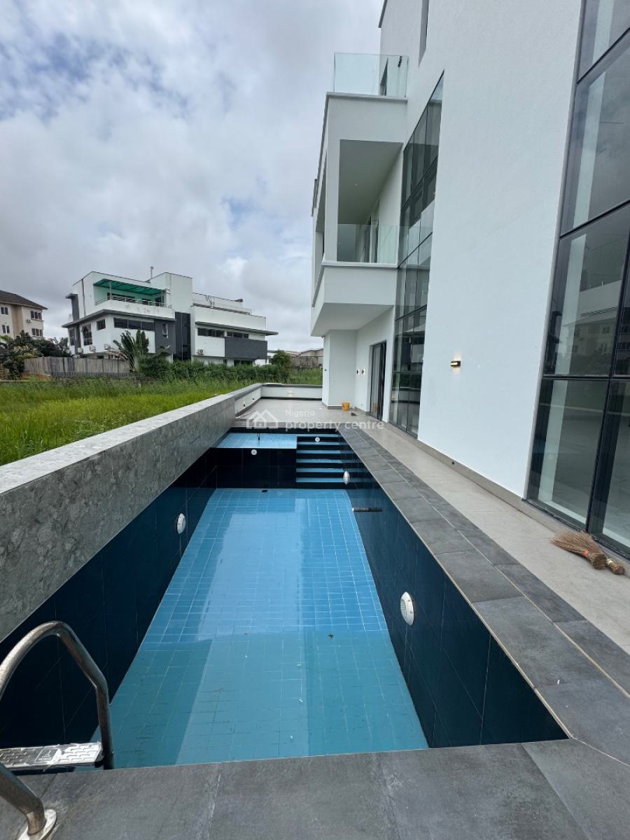 Prestigious 5-bedroom Mansion with Elevator, Cinema & Gym in Pinnock, Pinnock Beach Estate, Osapa, Lekki, Lagos, Detached Duplex for Sale