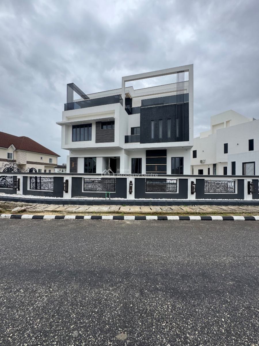 Luxury 5-bedroom Duplex with Rooftop Terrace, Elevator & Cinema, Within The Prestigious Pinnock Beach Estate, Osapa, Lekki, Lagos, Detached Duplex for Sale