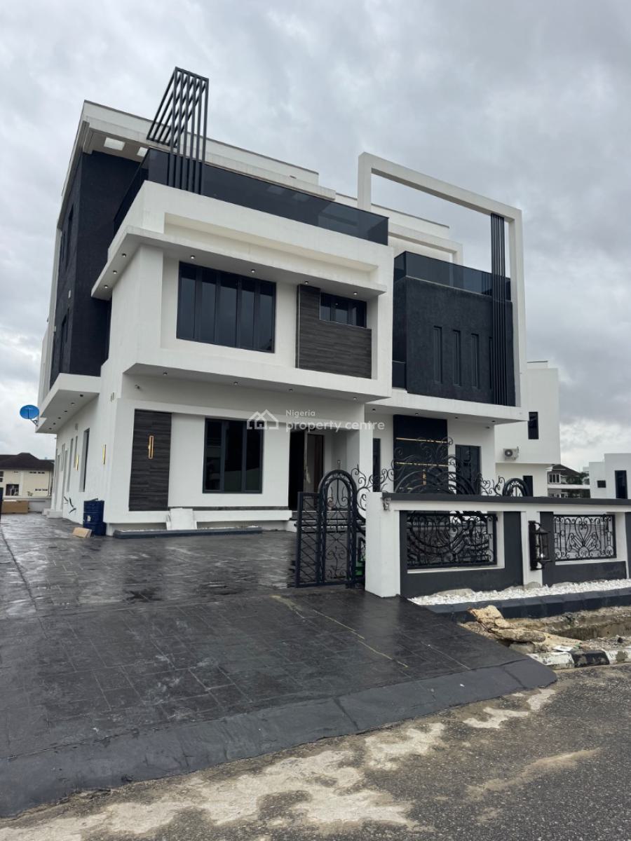 Luxury 5-bedroom Duplex with Rooftop Terrace, Elevator & Cinema, Within The Prestigious Pinnock Beach Estate, Osapa, Lekki, Lagos, Detached Duplex for Sale