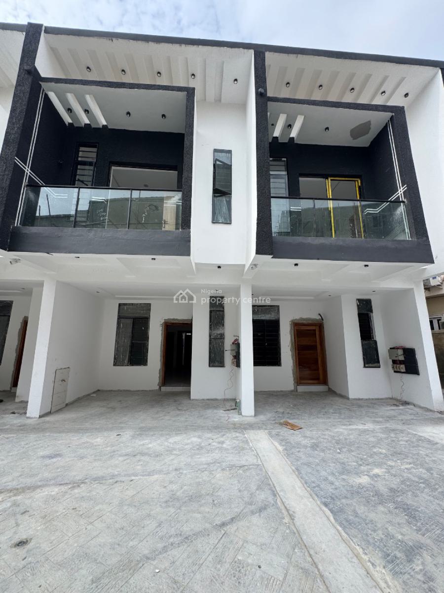 Neatly Built 4 Bedroom Terrace Duplex with Bq, Chevron, Lekki, Lagos, Terraced Duplex for Sale