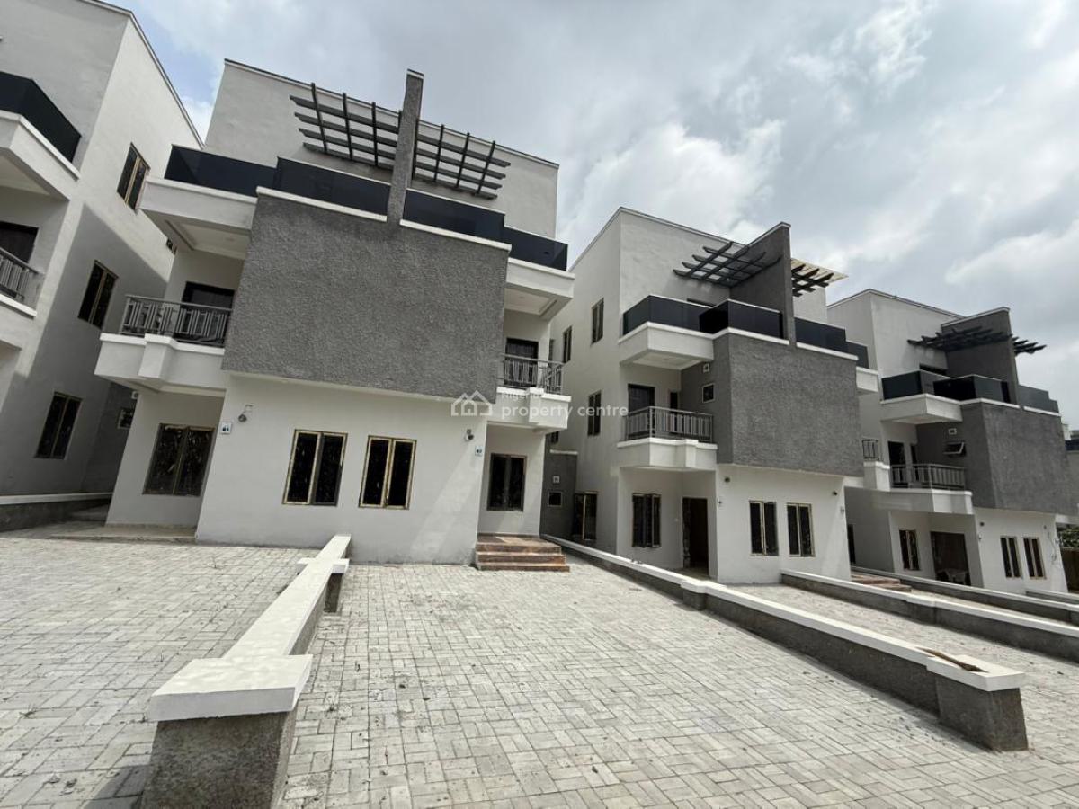 Luxury 4 Bedroom Terrace Duplex with Bq, Guzape District, Abuja, Terraced Duplex for Sale