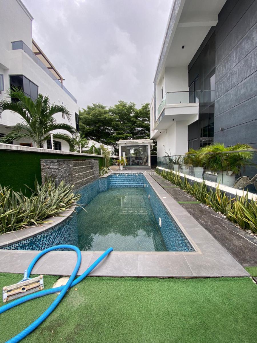 5 Bedroom Furnished Detached Duplex with Pool, Cinema, Gym, Pent,study, Pinnock Beach Estate, Osapa, Lekki, Lagos, Detached Duplex for Sale