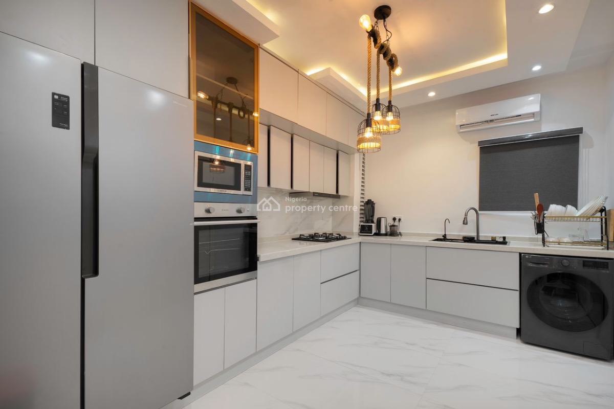Very Neat Morden Day 2 Bedroom Apartment with Water View and Ikoyi Lin, Banana Island, Ikoyi, Lagos, Flat / Apartment Short Let