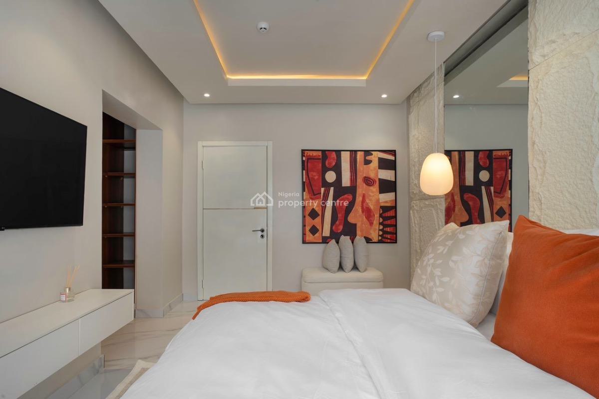 Very Neat Morden Day 2 Bedroom Apartment with Water View and Ikoyi Lin, Banana Island, Ikoyi, Lagos, Flat / Apartment Short Let