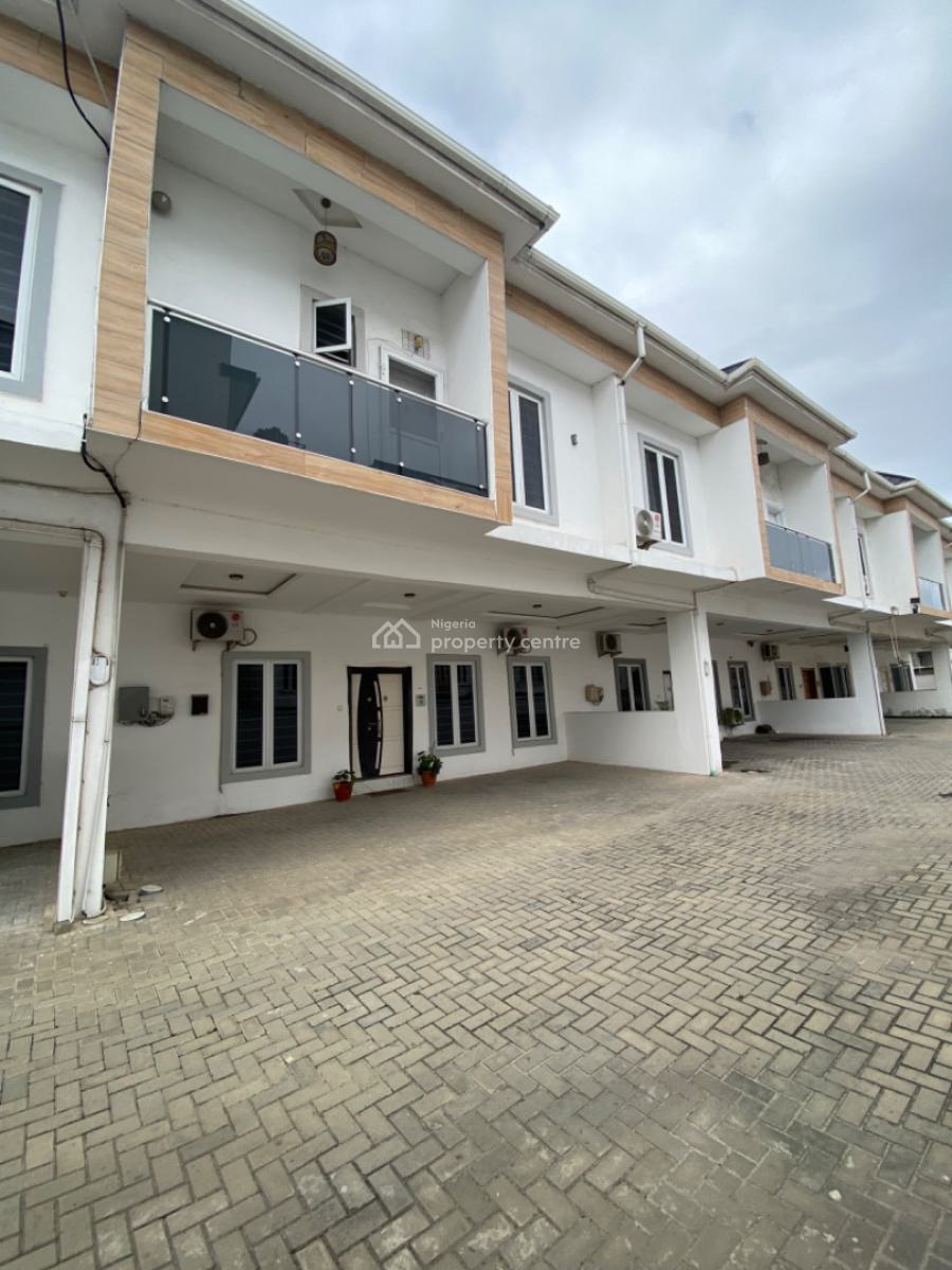 Very Clean 4 Bedrooms Terrace Duplex/ Serviced Estate, Orchid Road, Lekki Phase 2, Lekki, Lagos, Terraced Duplex for Rent