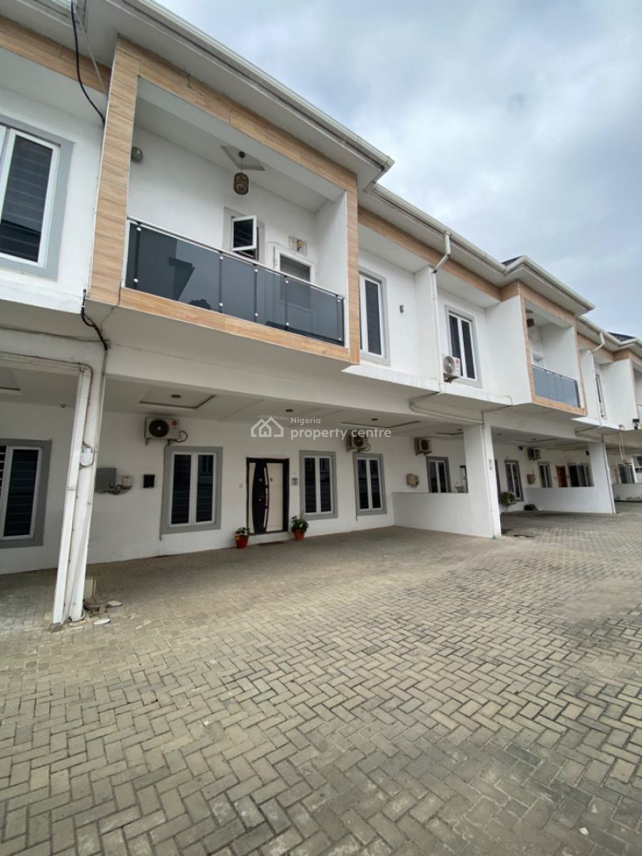 Very Clean 4 Bedrooms Terrace Duplex/ Serviced Estate, Orchid Road, Lekki Phase 2, Lekki, Lagos, Terraced Duplex for Rent