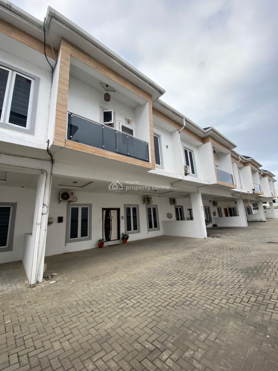 Very Clean 4 Bedrooms Terrace Duplex/ Serviced Estate, Orchid Road, Lekki Phase 2, Lekki, Lagos, Terraced Duplex for Rent