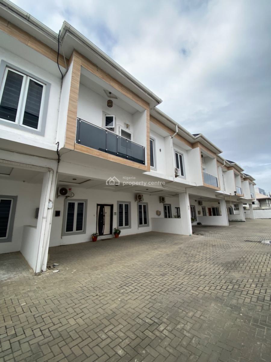 Very Clean 4 Bedrooms Terrace Duplex/ Serviced Estate, Orchid Road, Lekki Phase 2, Lekki, Lagos, Terraced Duplex for Rent