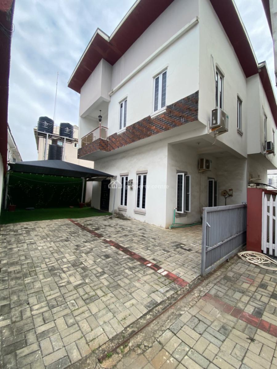Serviced 4 Bedrooms Semi Detached Duplex with Bq, Orchid Road Lekki /gated Estate with Access Code, Lekki Phase 2, Lekki, Lagos, Semi-detached Duplex for Rent