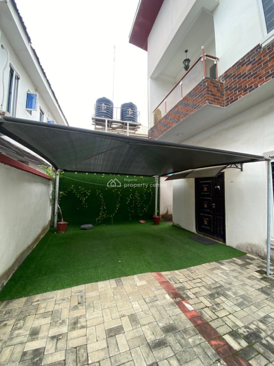 Serviced 4 Bedrooms Semi Detached Duplex with Bq, Orchid Road Lekki /gated Estate with Access Code, Lekki Phase 2, Lekki, Lagos, Semi-detached Duplex for Rent