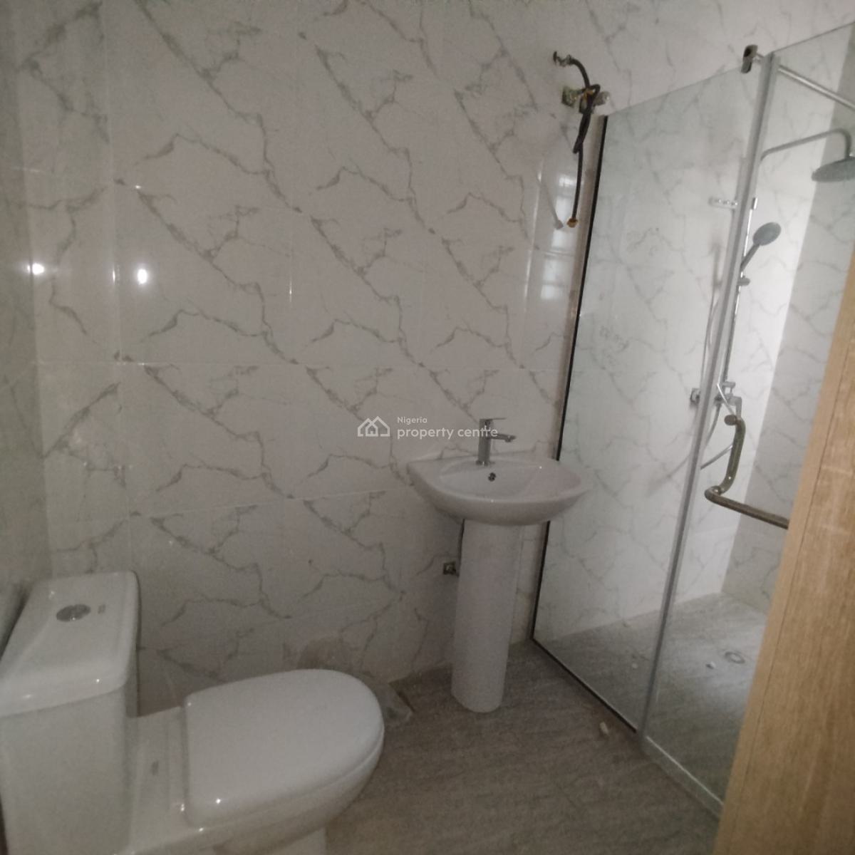 Service 2 Bedroom Flat Upstairs with Swimming Pool, Close to Royal Pine Estate, Orchid Road, Lekki Expressway, Lekki, Lagos, Flat / Apartment for Rent